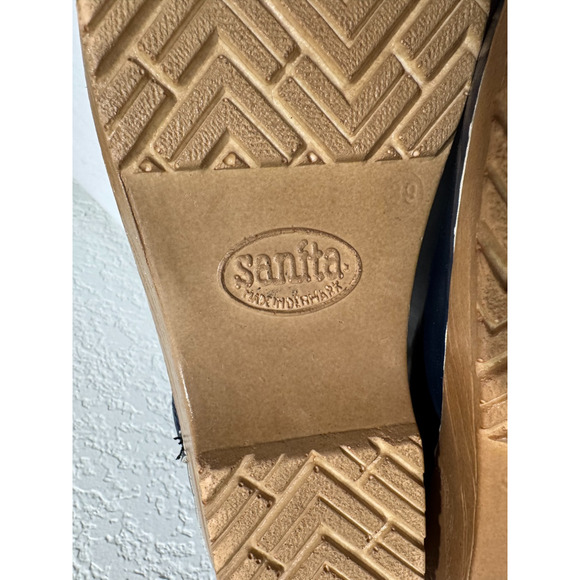 Sanita Professional Clogs Blue Womens EU 39 US 8.5 Slip On Nurse Made in Denmark - Picture 5 of 10